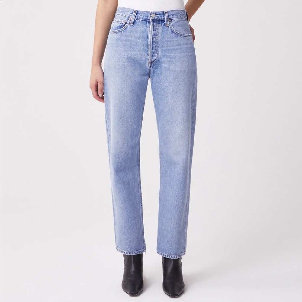 Worn Once: Agolde 90s Pinch Waist in Soundwave size 28